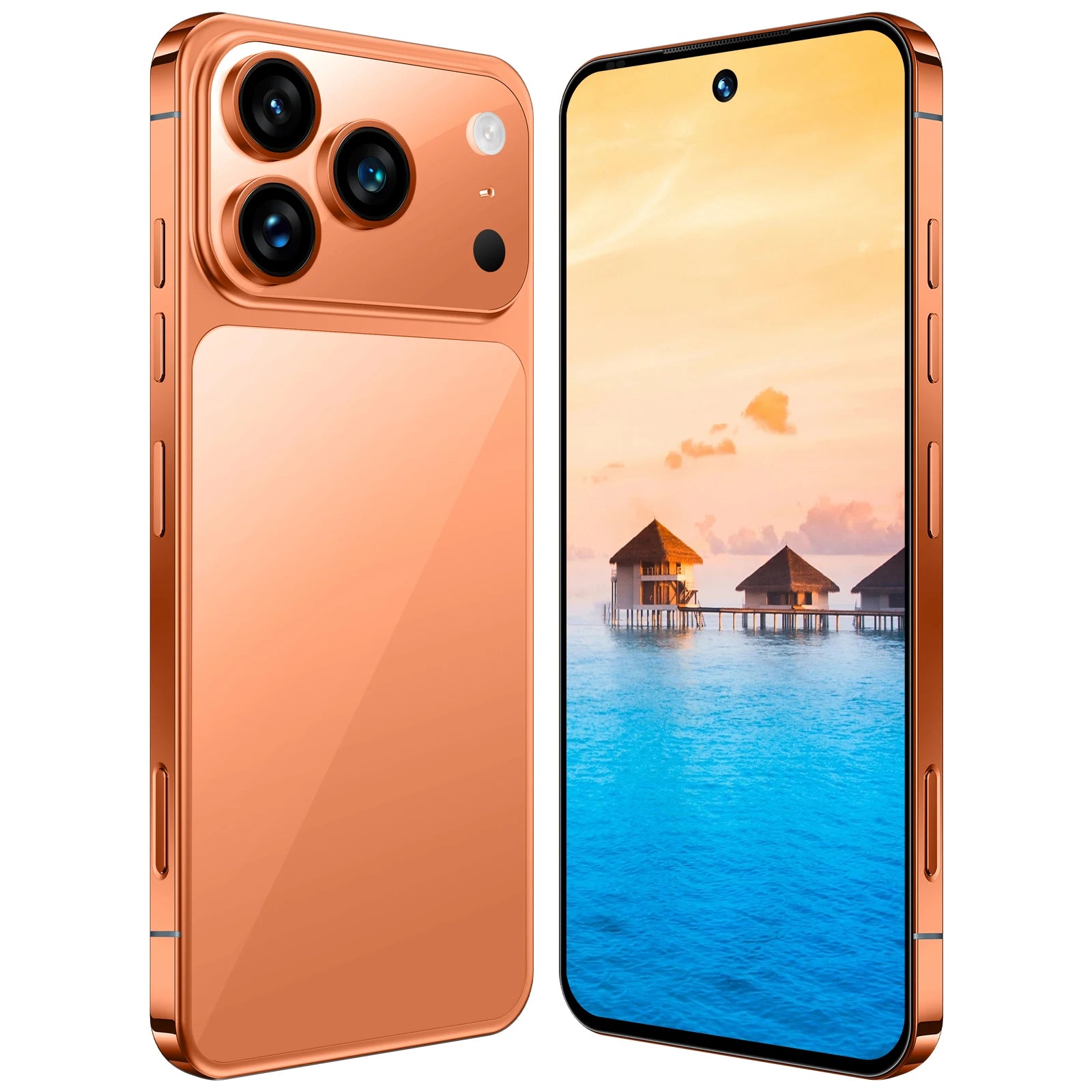 Low Price 17 Pro Max 5G Global Orange 1Tb Storage 7.3inch Screen 8000mAh Big Battery Smartphone with 108mp Rear Camera