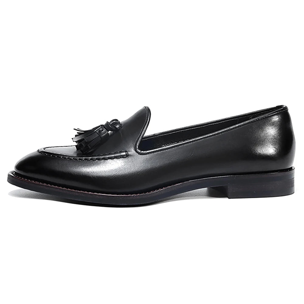 Classic Genuine Leather Women's Slip on Loafers High Quality Durable Sheepskin Cowhide Flats Shoes Daily Life
