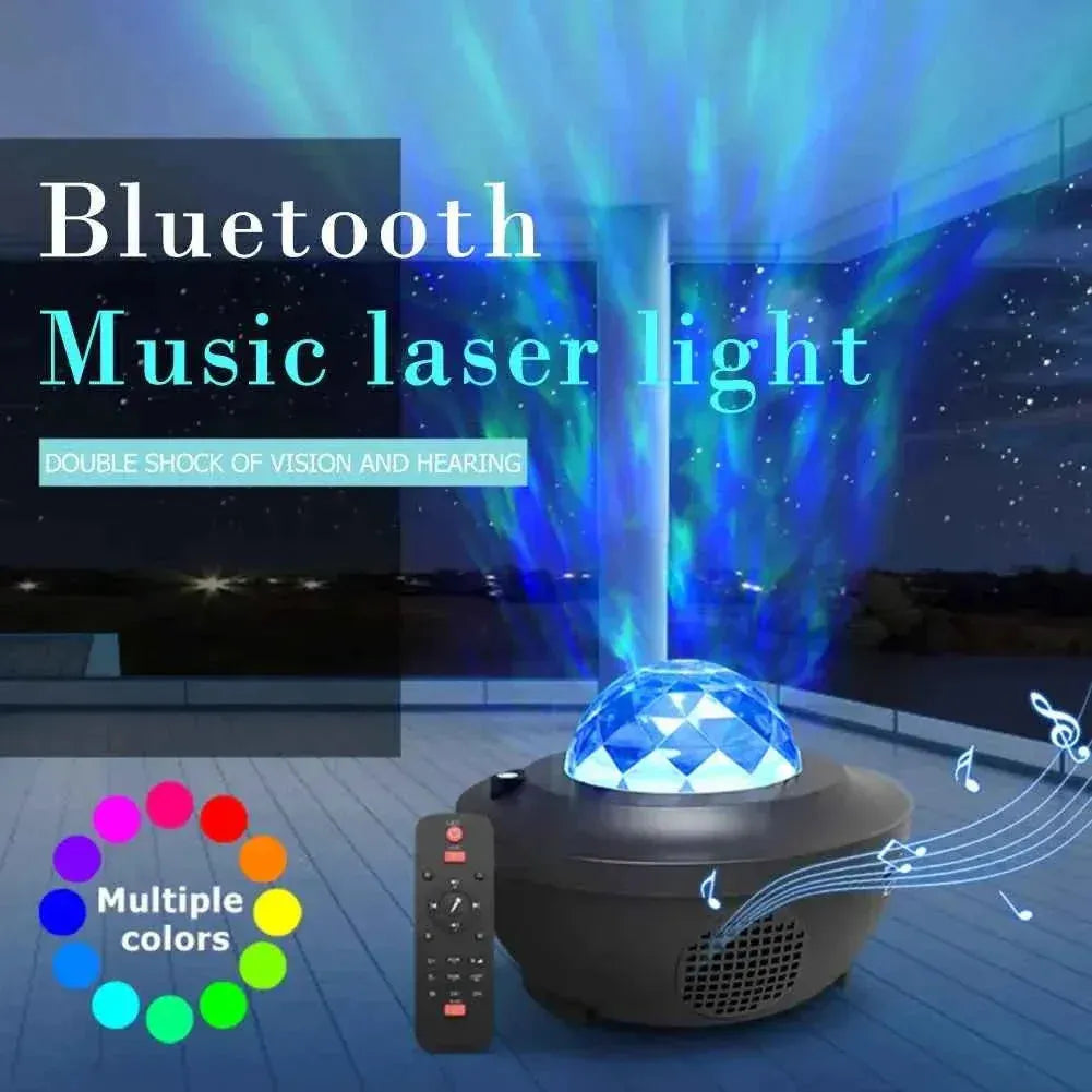 Galaxy Star Projector with Bluetooth Speaker - 24W Black Wireless Audio My Store