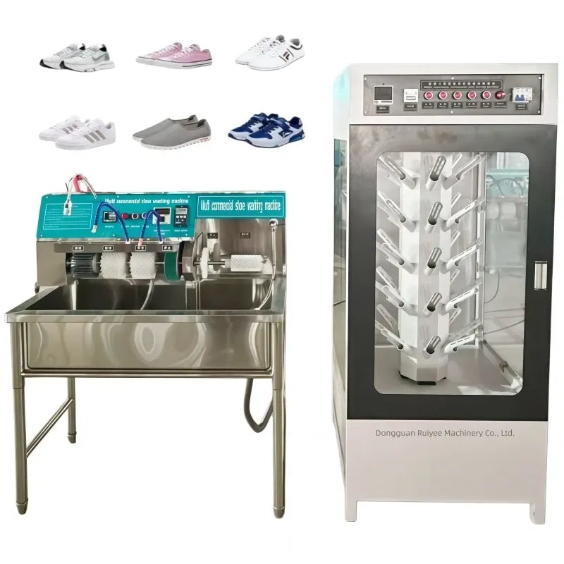 Stainless Steel Automatic Shoe Washing Machine with Drying Commercial Sneaker Cleaner Washer for Shoe Shops Laundry Use