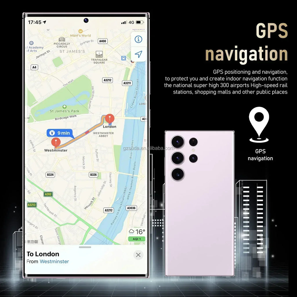 Fast Delivery Note 30 Ultra 7.3 Inch AMOLED 5G Phone Tidesmit