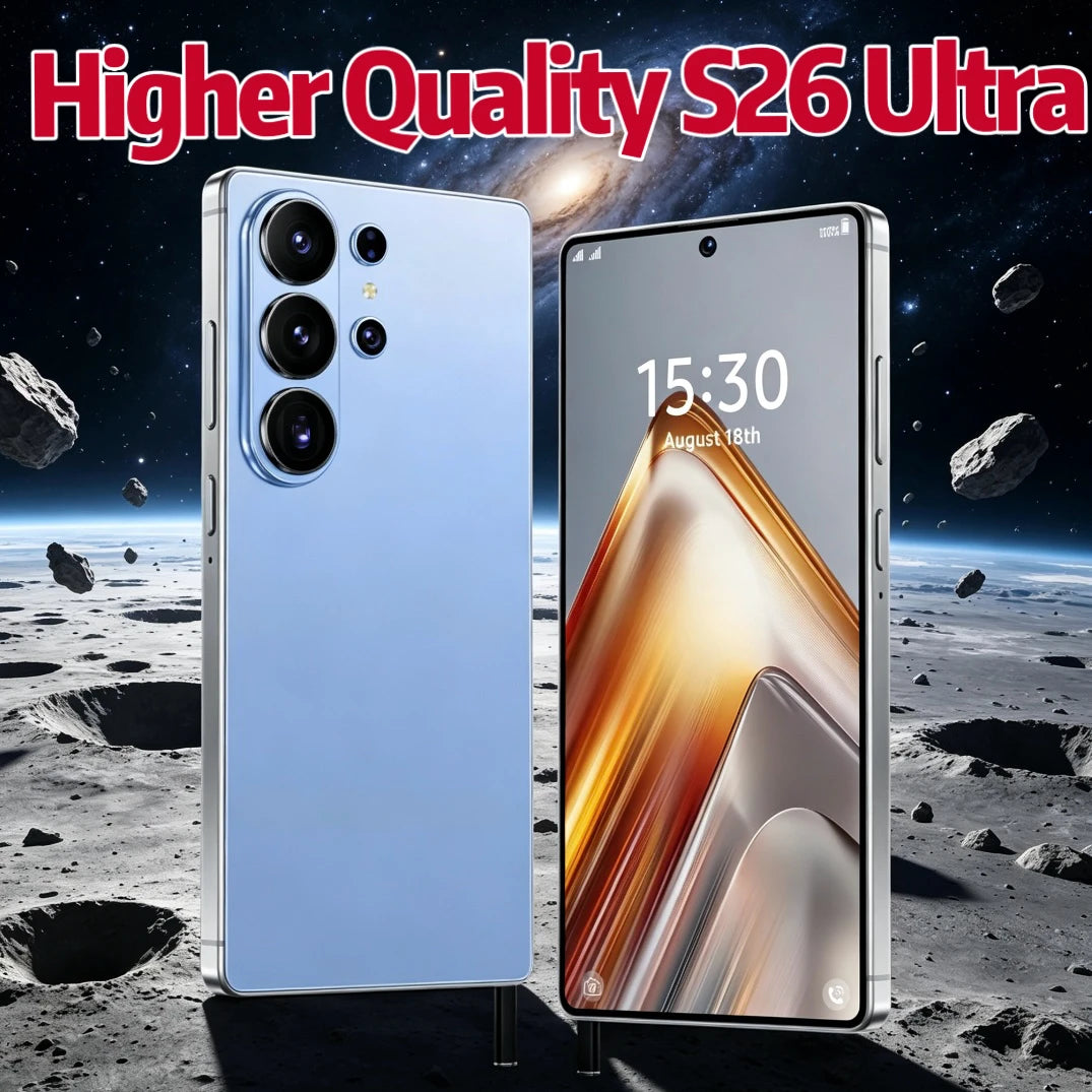 7.7 Inch S26 Ultra 22GB+2TB Smart Mobile Phones Deca Core Android 15 Big Screen 5G S-Pen Unlocked Dual SIM S26 ultra Cellphones