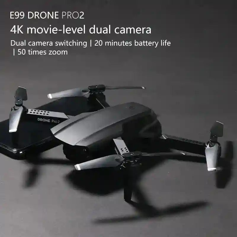 4K Camera Drone with FPV Transmission - Dual Lens Foldable GPS Drone Tidesmit