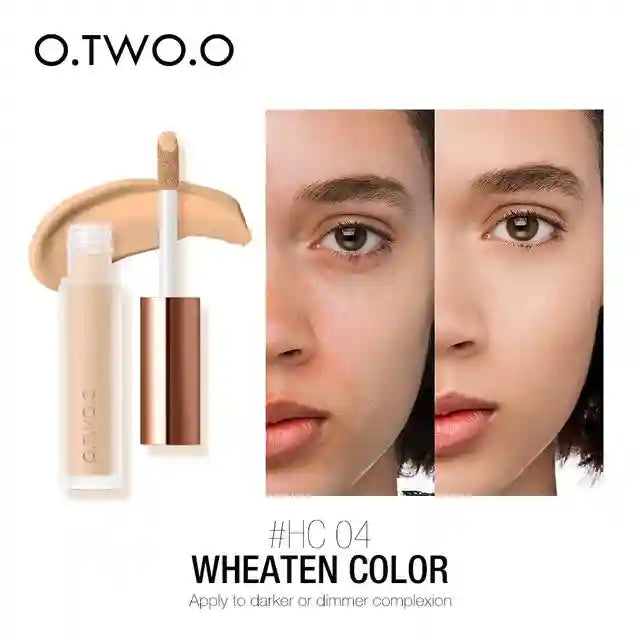 Tidesmit O.TWO.O full coverage liquid concealer swatch for dark circles and long lasting waterproof face makeup