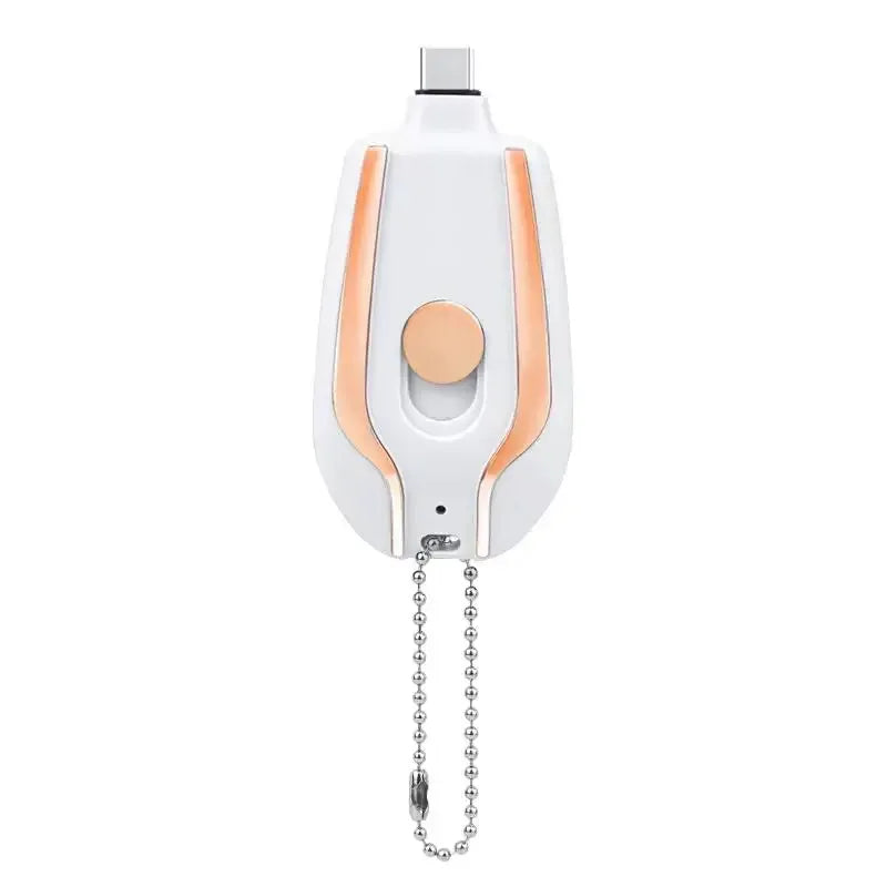 Mini Portable Charger 1500mAh Keychain Battery for iPhone and USB-C Tidesmit