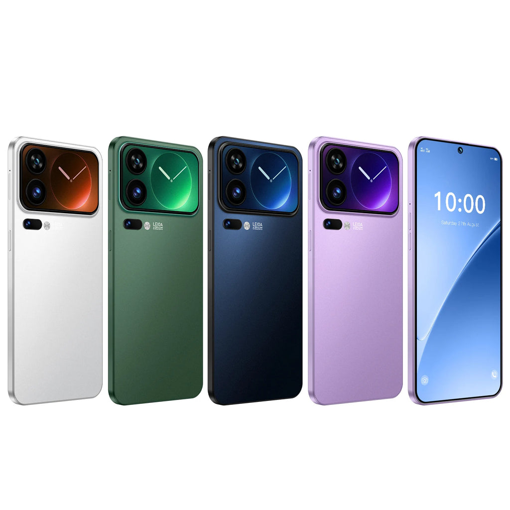 M17 Pro Max 7.3 inch 16GB 1TB 5G smartphone featuring 108MP camera and 7000mAh battery in black finish