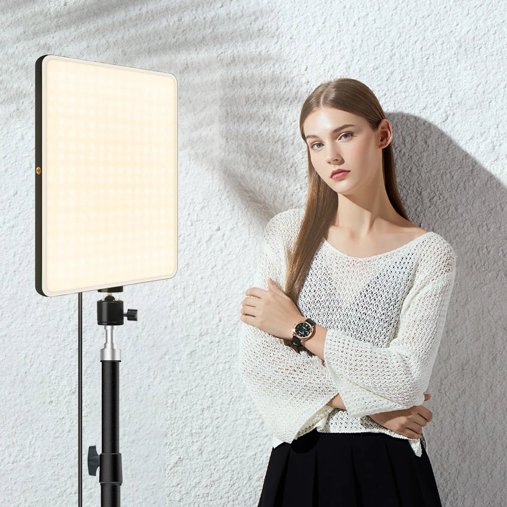 LED Video Light Panel for Content Creation - Adjustable Color Temp Tidesmit