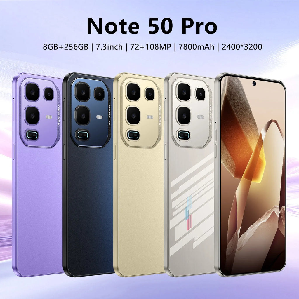 Note 50 Pro 5G Smartphone 16GB RAM 1TB Storage - Dual SIM Unlocked Tidesmit