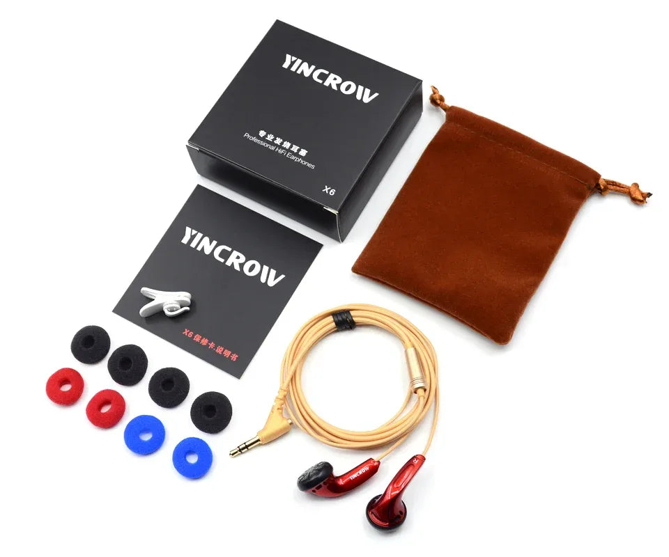 Wired HiFi Earbuds with Mic – Tidesmit Flat Head In-Ear Headphones Tidesmit