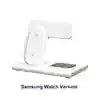 3-in-1 Fast Wireless Charging Station for Apple and Samsung Devices White For Samsung Watch Tidesmit