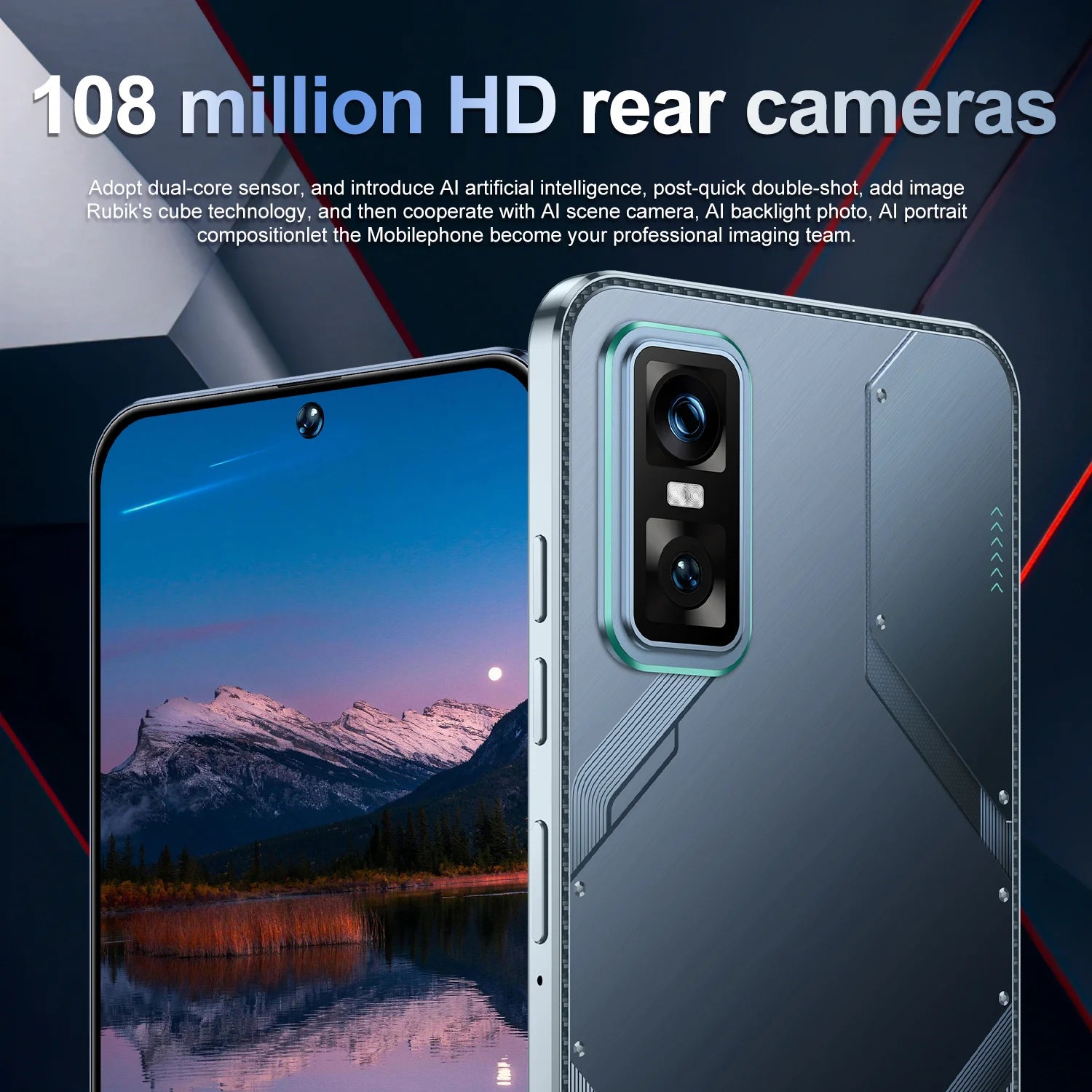 Android 14 5G Smartphone 7.3-inch 16GB RAM 1TB Storage Unlocked Mobile Tidesmit
