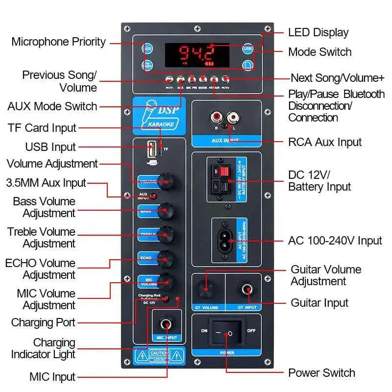 Bluetooth Amplifier Board TB02 60W Mono Audio Module for DIY Speakers My Store