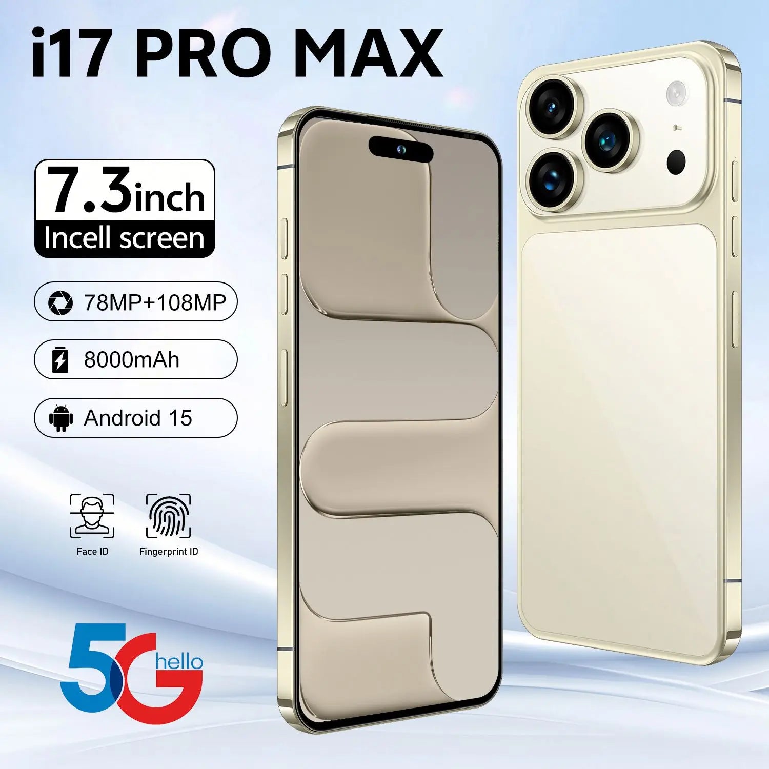 2026 Model 17 Pro Max Custom Edition US Version Global Version Brand New Unopened 5G Smartphone, 16GB RAM 6.9 Inch 256GB/512GB/1
