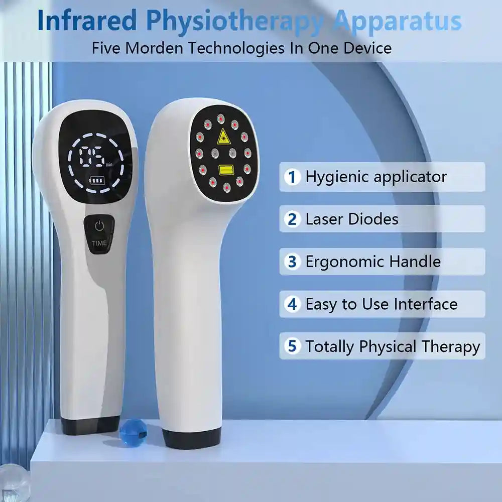 Laser Therapy Device for Pain Relief - 808nm LLLT Portable Wellness Tool Eye Massage Instrument Tidesmit