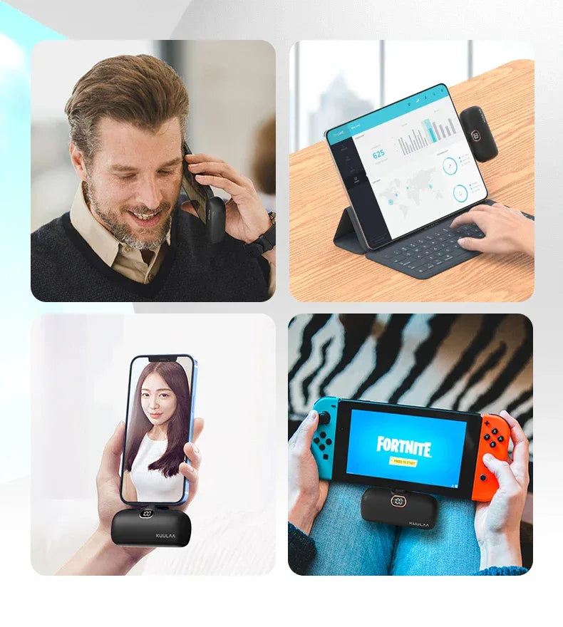 Magnetic Portable Charger 5000mAh - Fast Charging Power Bank Tidesmit