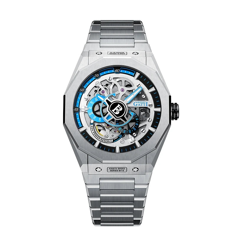 Bonest Gatti Luxury Waterproof Automatic  Oem Brand Hands Wrist Watches Custom Logo Wrist Mens  Watch Highend Watches Men BG7601