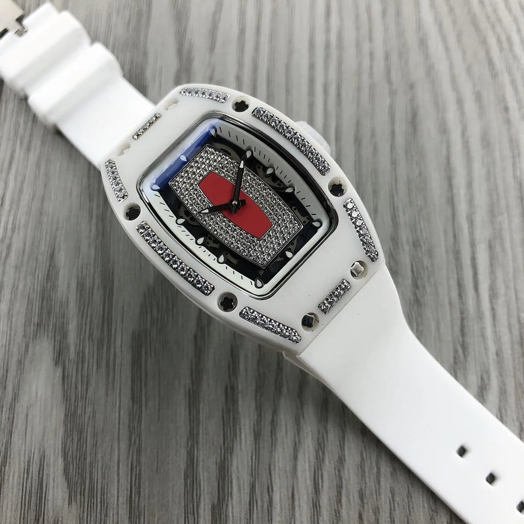 Women Watches Luxury Ceramic White Black Dial Octagon Luxury Automatic Men's Watch Watch for Girls Women Watches Luxury