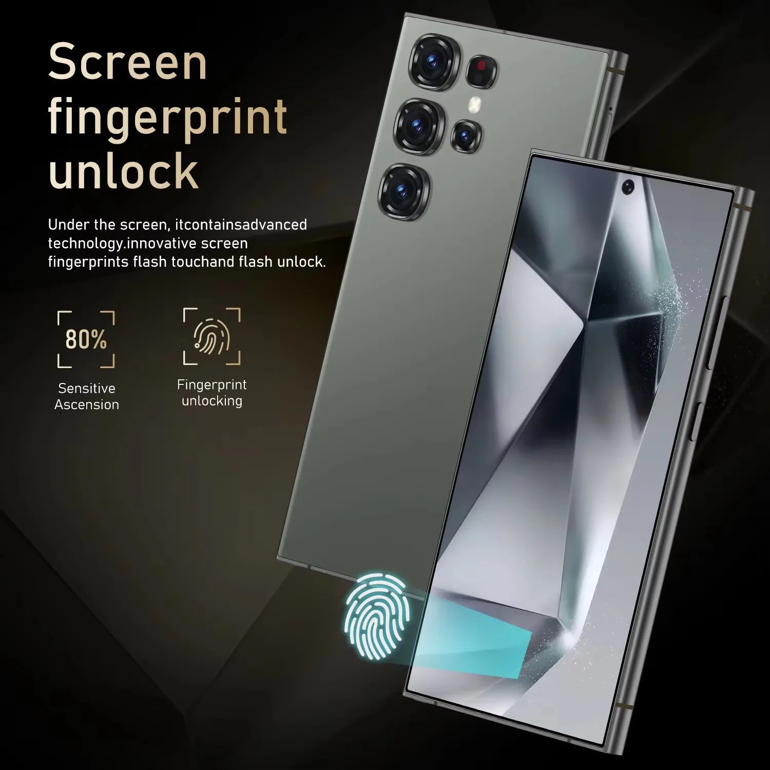 New Arrival S25U Smartphone Android 12.0 1560*720 Fast Charging LTE Mobile Phone 16MP + 24 MP 4500Mah RAM 4G+64GB 128GB ROM