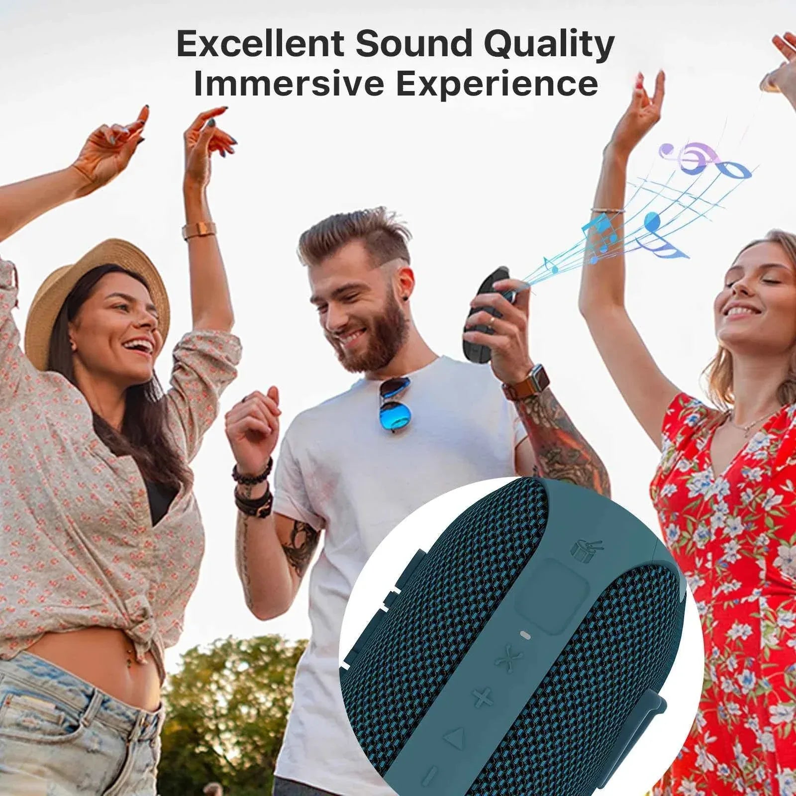 Portable Bluetooth Speaker - Waterproof Metal Wireless Audio My Store