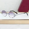 Dropshipping Luxury Sunglasses CT High End Rimless SunGlasses for Retailers Trendy Anti Glare Eyewear for Street Style With Logo