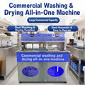 Commercial Shoe Washing and Drying Machine Semi Automatic Shoe Cleaner with Multiple Brushes Large Capacity for Shoe Stores