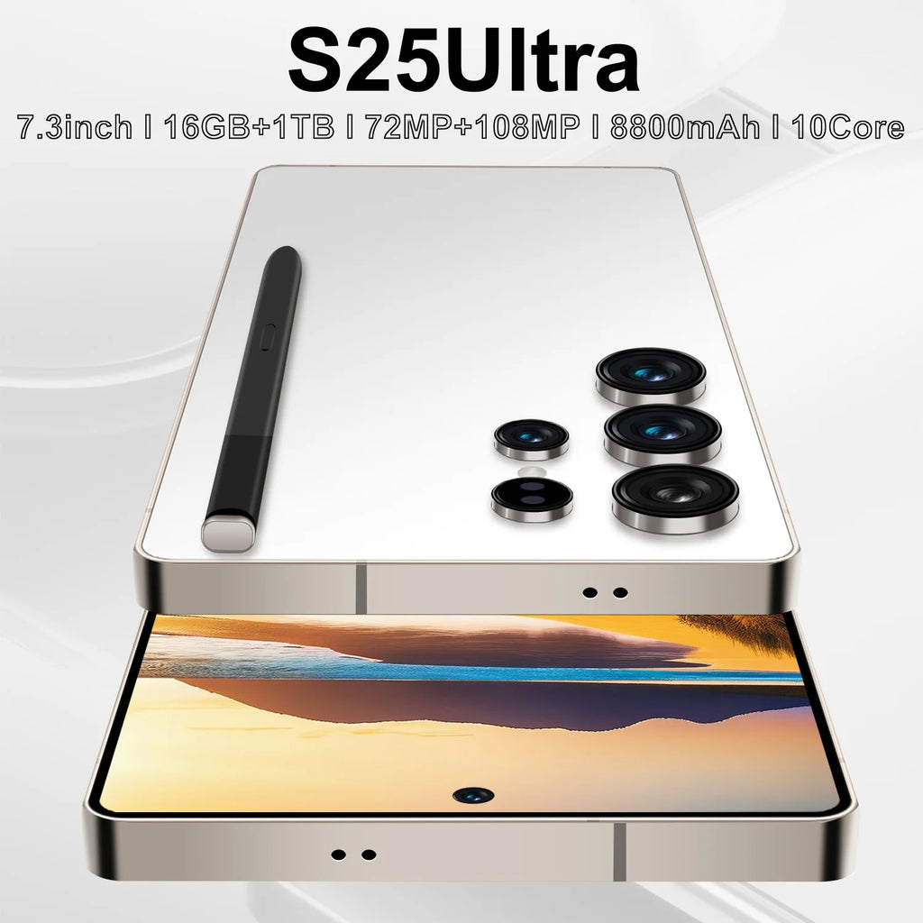 S25 Ultra 5G Smartphone, 16GB RAM, 1TB Storage, 8800mAh Battery Tidesmit