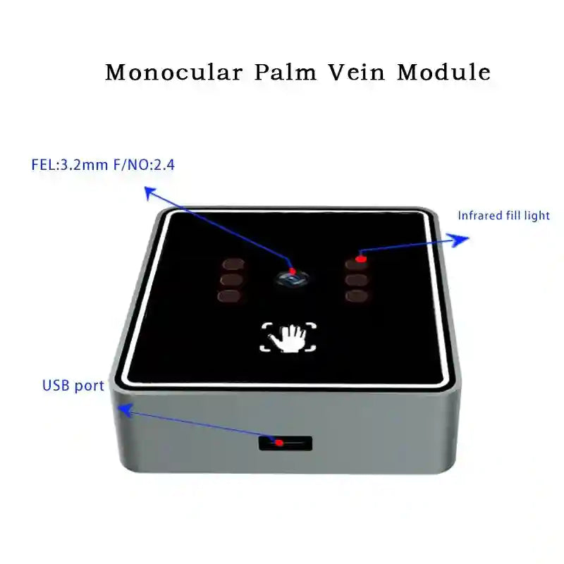 Palm Vein Scanner USB Access Control Biometric Reader for Smart Security Tidesmit