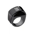 Smart Zikr Ring Health Monitor - Zinc Fitness Tracker with App Control Black Tidesmit
