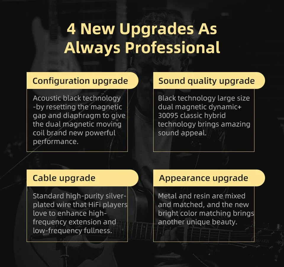 KZ ZSN Pro X Metal Earphones 1BA+1DD Hybrid Technology HIFI Bass Earbuds In Ear Monitor Headphone Sport Noise Cancelling Headset Tidesmit