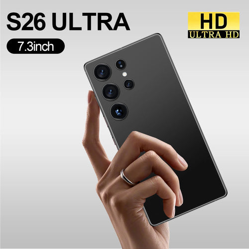 Tidesmit S26 Ultra smartphone featuring a vibrant 7.3-inch HD display and powerful 108MP camera system.