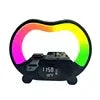 Wireless Charging Alarm Clock with RGB Lamp and Bluetooth Speaker TYPE-C Black Tidesmit