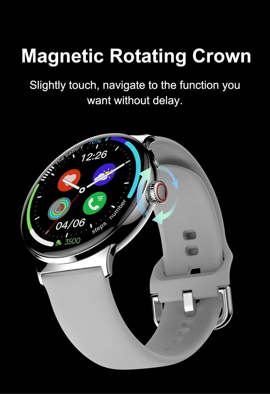 Smartwatch Fitness Tracker 1.43 Inch AMOLED IP68 Waterproof LA99 My Store