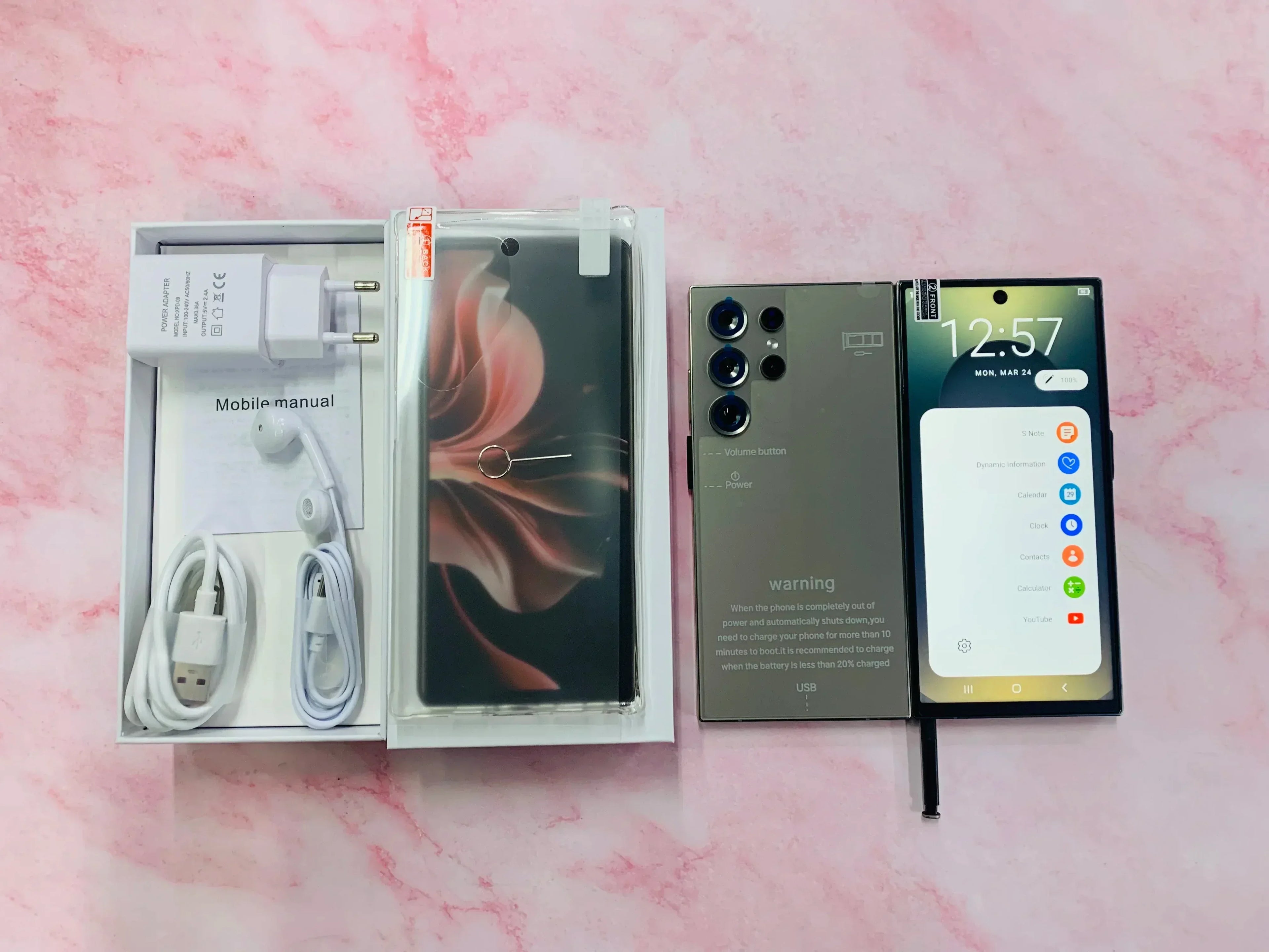 New S25 Ultra 22GB+2TB Smartphone Global 5G Android 15 Mobile Phones Wholesale 6.9 Inch Gaming S25 ultra Cellphones Gray 22GB RAM+2TB ROM Tidesmit