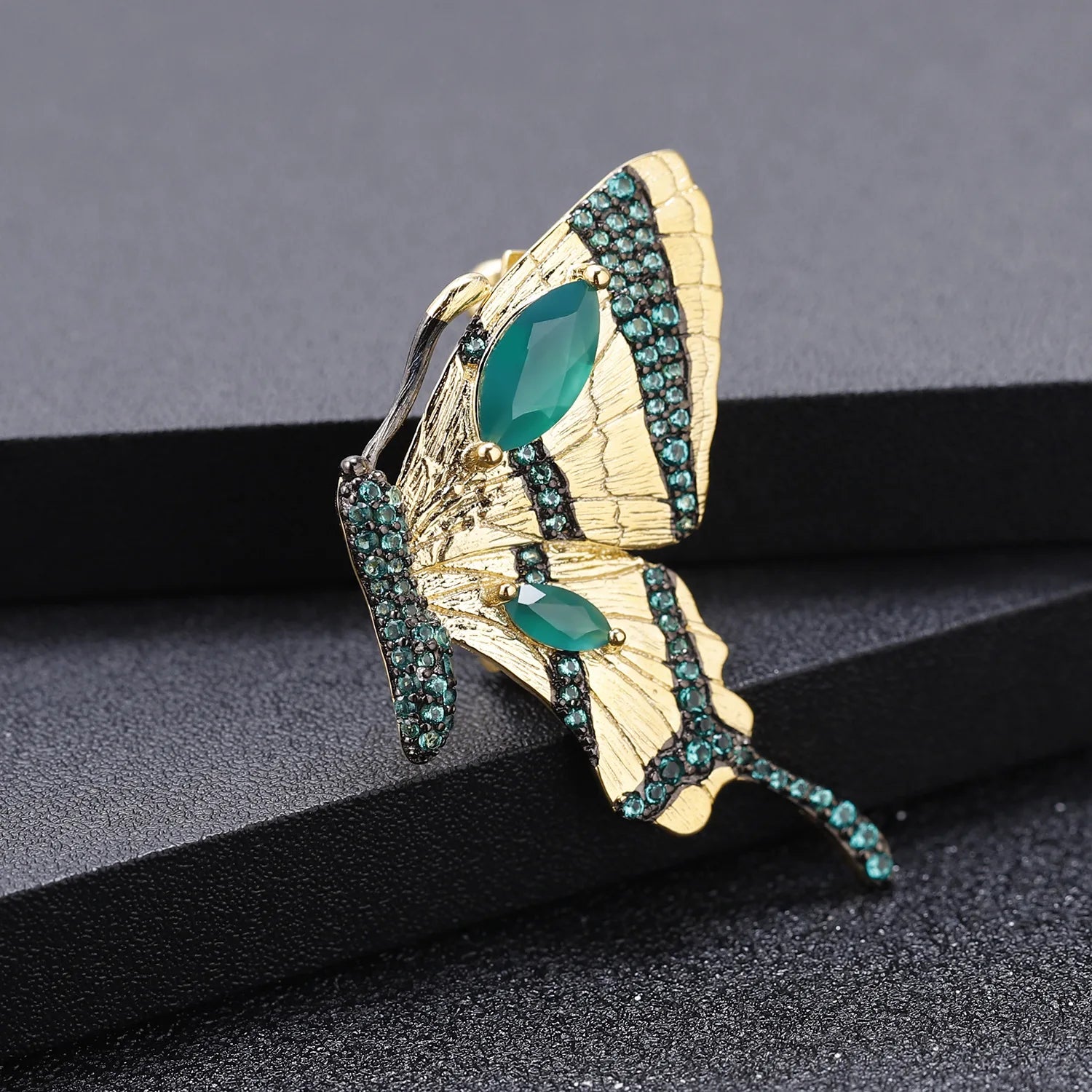 TIANSHE Designer Women's Pendant Dual-Purpose Butterfly Brooch Design High-end Vintage S925 Pure Silver Jewelry