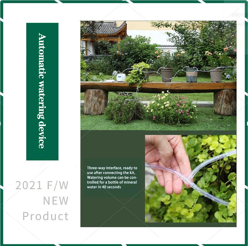 New Intelligent Drip Irrigation Water Pump Timer System Garden Plant Automatic Irrigation Controller Timer Watering Device Set