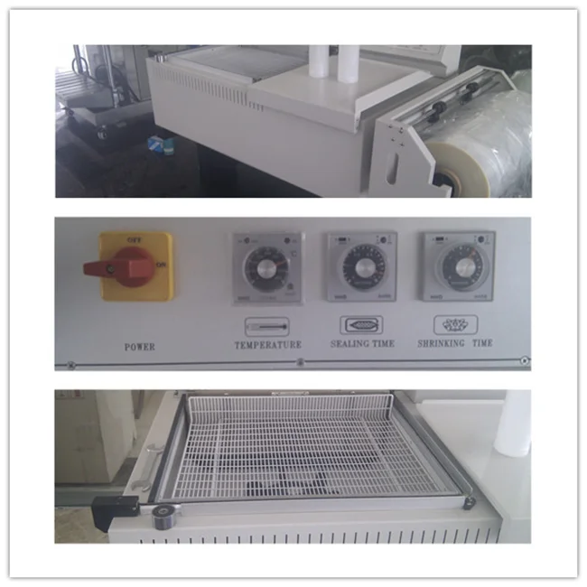 Hipac Automatic 2 in 1 Plastic Shrink Flim Wrapping Machine Thermal-Shrink Sealing Packaging Machine FM-5540 Eggs Ceramic Tile