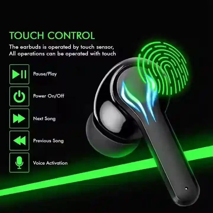 Tidesmit Wireless Gaming Earbuds with Low Latency LED Lighting Tidesmit