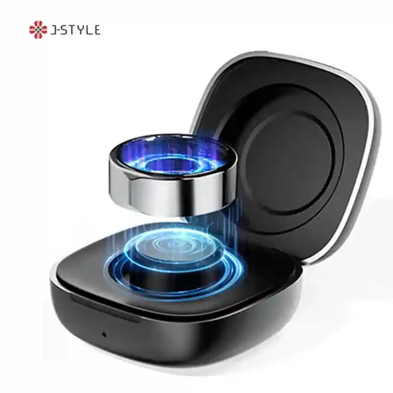Smart Health Ring with Blood Pressure & ECG Monitor - Silver Tidesmit