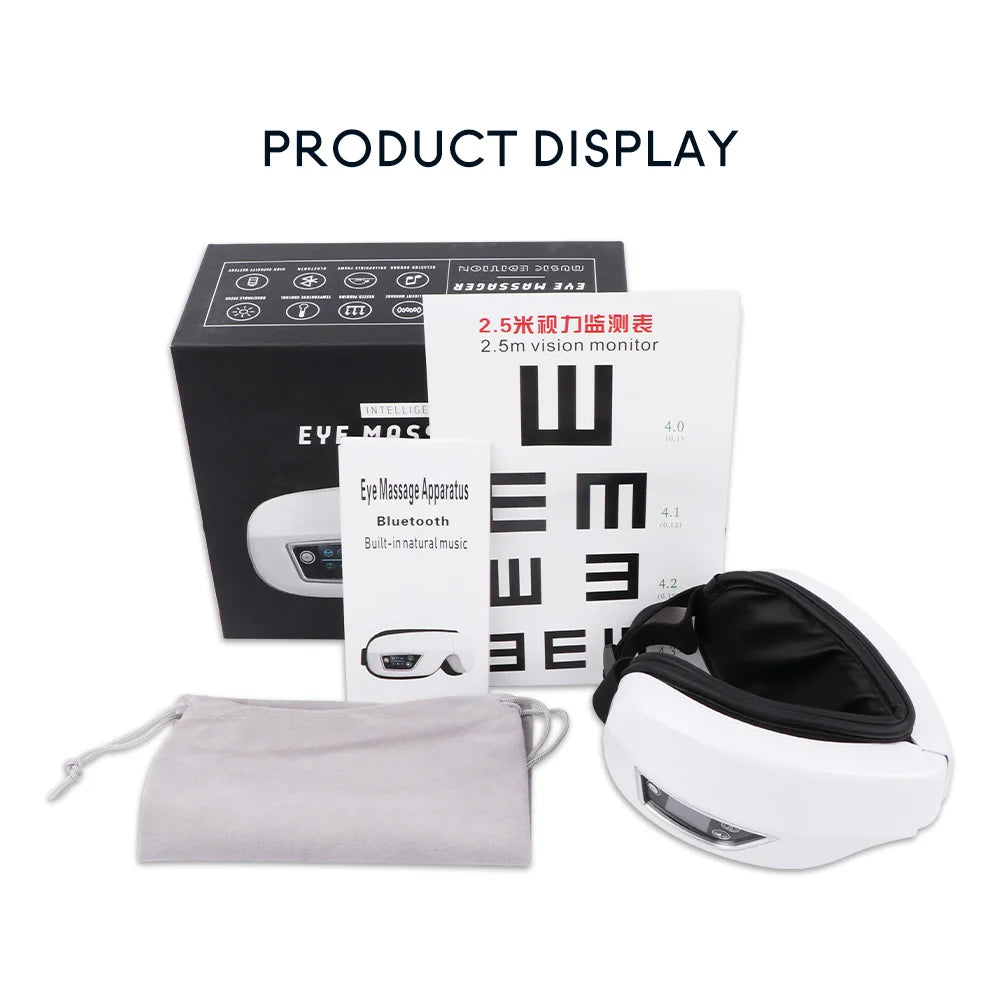 Eye Massager with Heat and Vibration - Fatigue Relief Tidesmit Relaxation Treatment Tidesmit