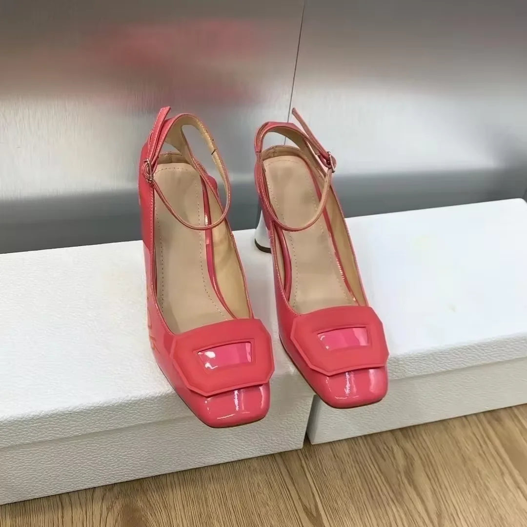 TOP Quality 2025 GG NEW Designer Big Size FAMOUS Brand Shoes Genuine Lather Pumps Women Shoes