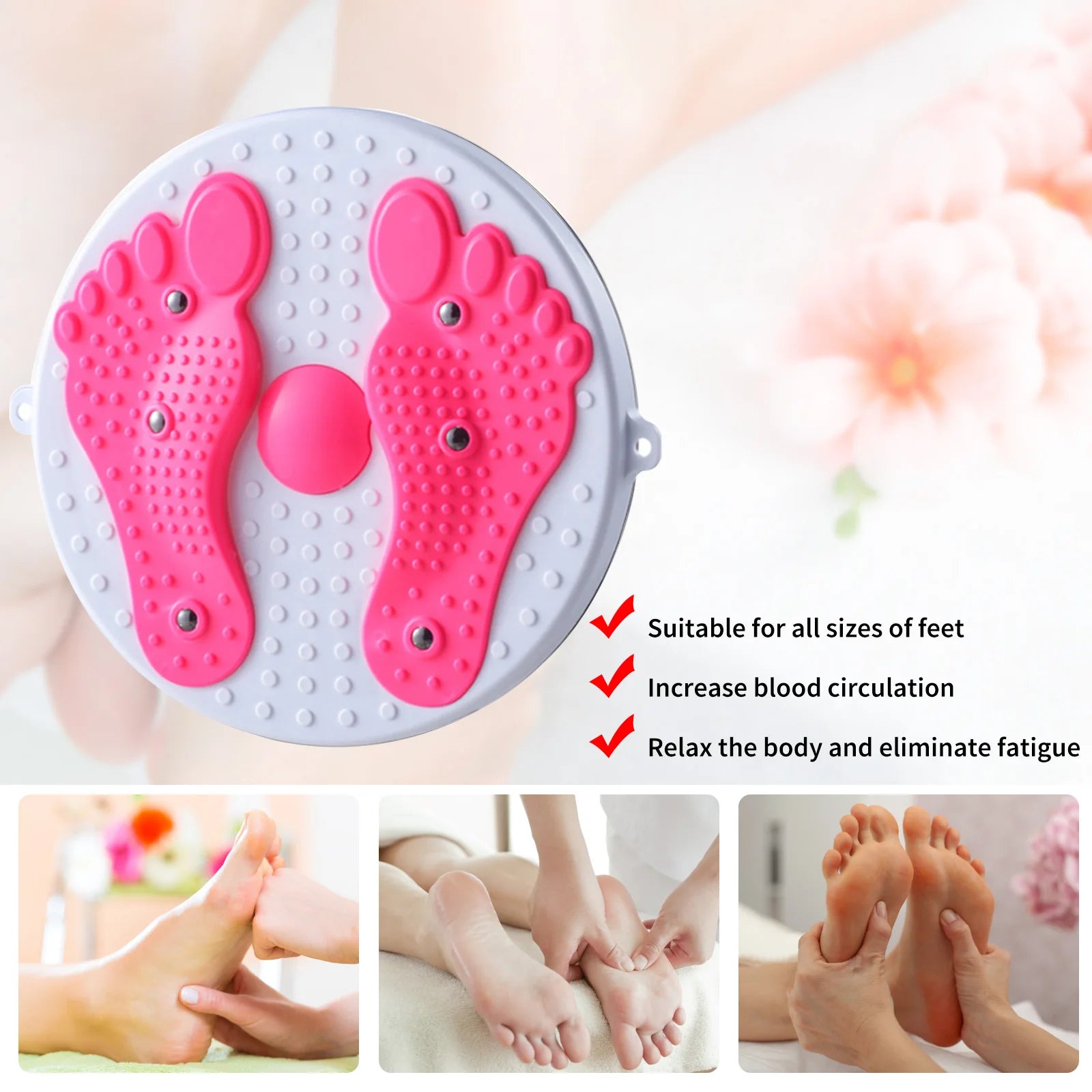 Waist Twisting Disc for Core Fitness - Non-Slip Massage Plate Body Shaping Massage Equipment Tidesmit