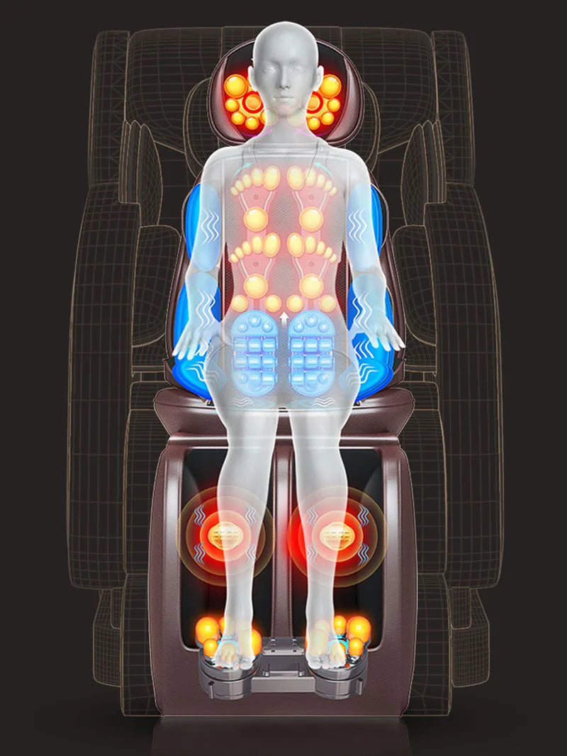 Electric Massager for Neck and Back Pain Relief with Heat by Tidesmit Massage Cushion Tidesmit