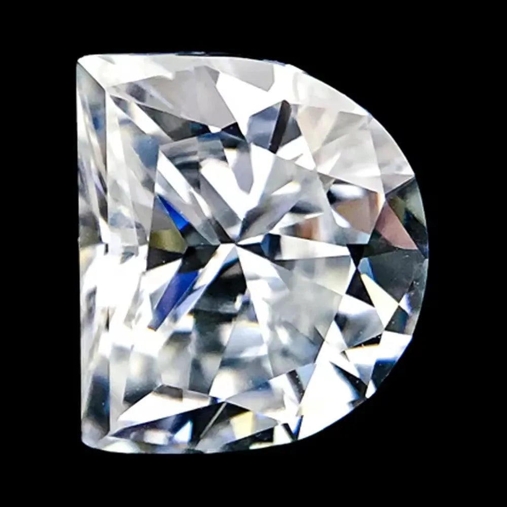 Customizable GRA Certified A-Z White D VVS Lab Created Moissanite Fancy Color Play/Fire Alphabet Jewelry Loose Stone 0.8-1.5CT