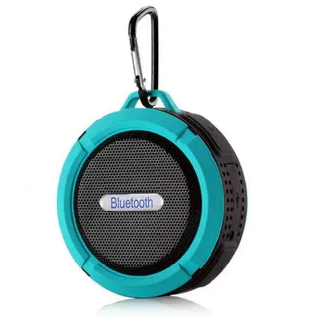 Portable Bluetooth Speaker - Waterproof Wireless Audio with Mic (Red) Blue plastic My Store