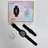 H09 Smart Watch with TWS Wireless Earbuds Combo by Tidesmit Black H09 Tidesmit