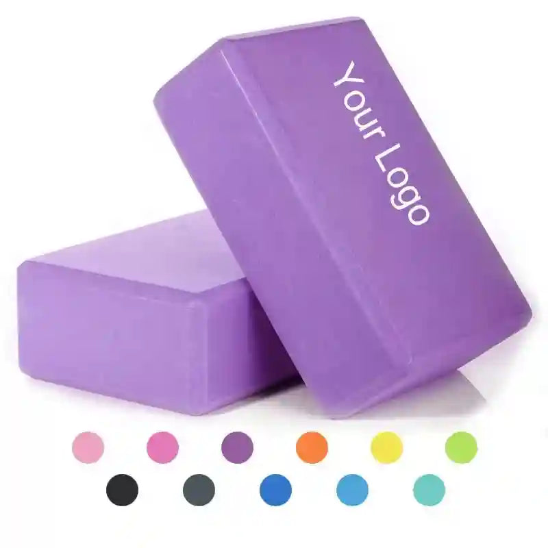 Yoga Blocks 9x6x3 EVA Foam Brick for Pilates Stretching - Tidesmit Tidesmit