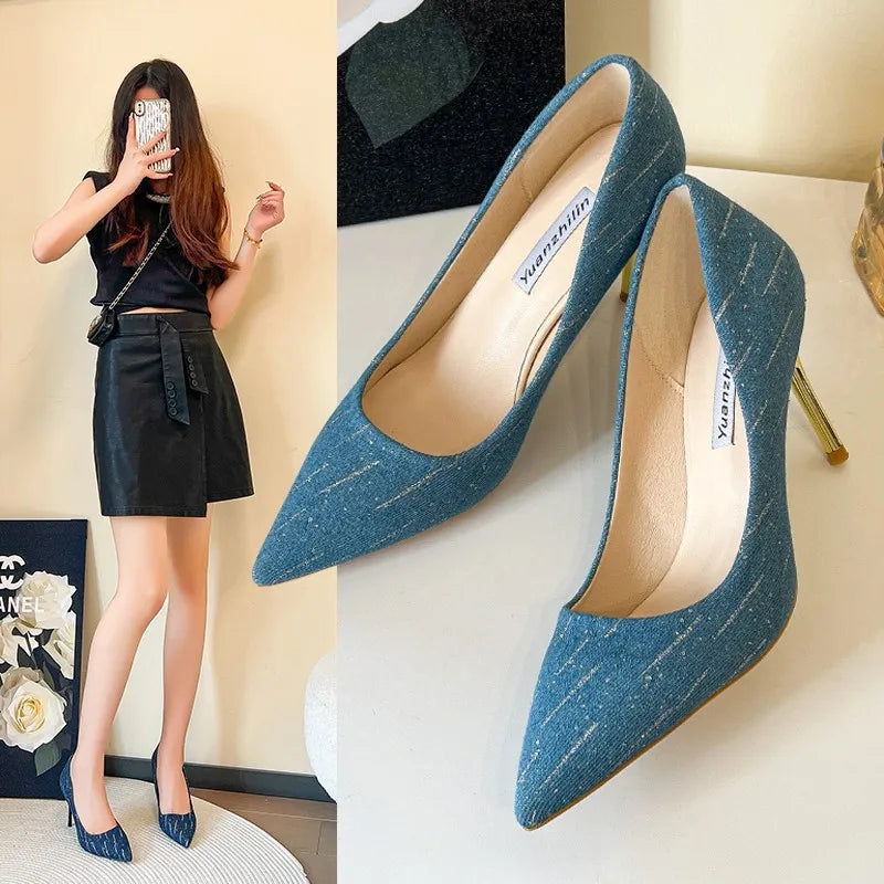 Factory Direct Selling Luxury Designer gg High Heels Sandals Real Leather Summer Fashion Wedding Women Sexy Shoes