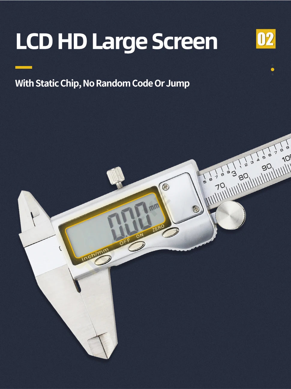 Metal Caliper Digital Pachometer Professional Vernier Caliber Measuring Tools Woodworking Thickness Gauge Depth Electronic Ruler