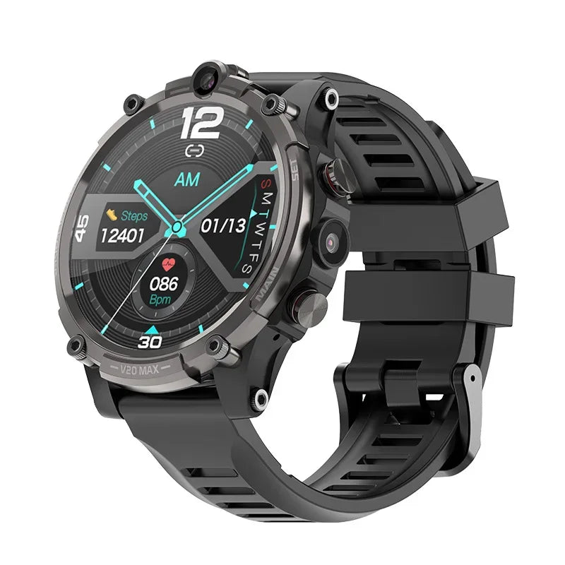 V20 4G Android Smartwatch with GPS, Wi-Fi & Fitness Tracker - Black Black Bundle2 V20 4G smart watch My Store