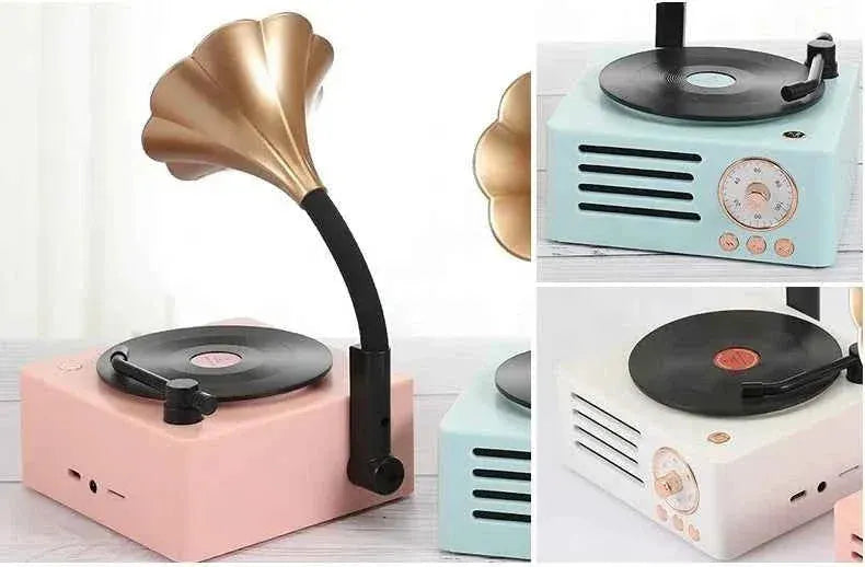 Portable Bluetooth Speaker | Vintage Wireless Vinyl Style Audio My Store